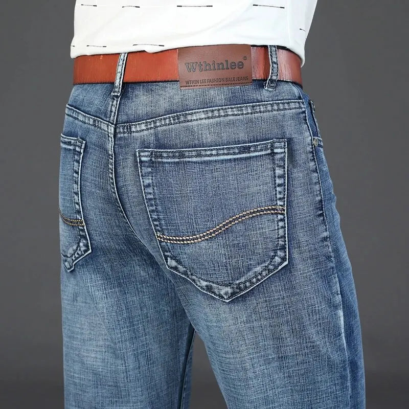 Men's Casual Straight Stretch Jeans