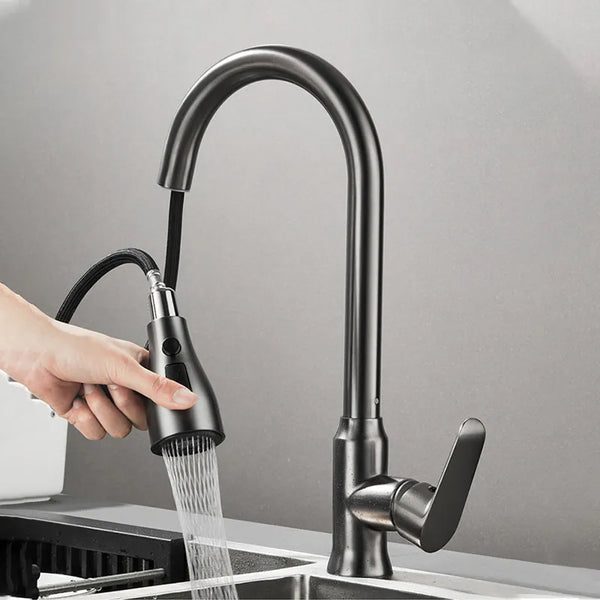 Splash-proof rotating faucet