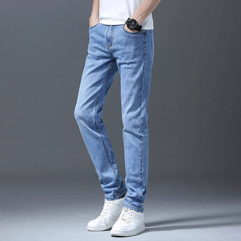 Men Straight Leg Classic Jeans