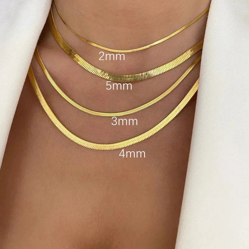 Gold Color Necklace for Men, Women