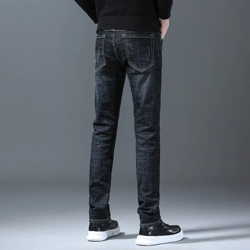 Men Straight Leg Classic Jeans