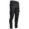 Multi Pockets Elastic Jeans Wear