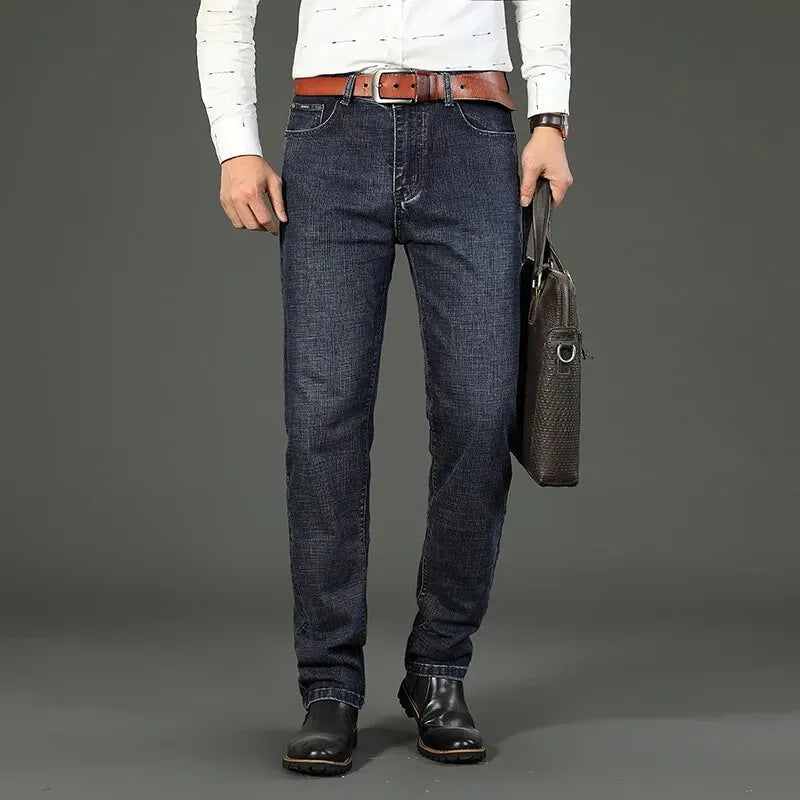 Men's Casual Straight Stretch Jeans