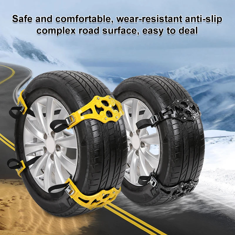 Anti-Skid Wheel Chains Belt Strap