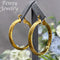 18K Gold Plated Hoop Earrings for Women