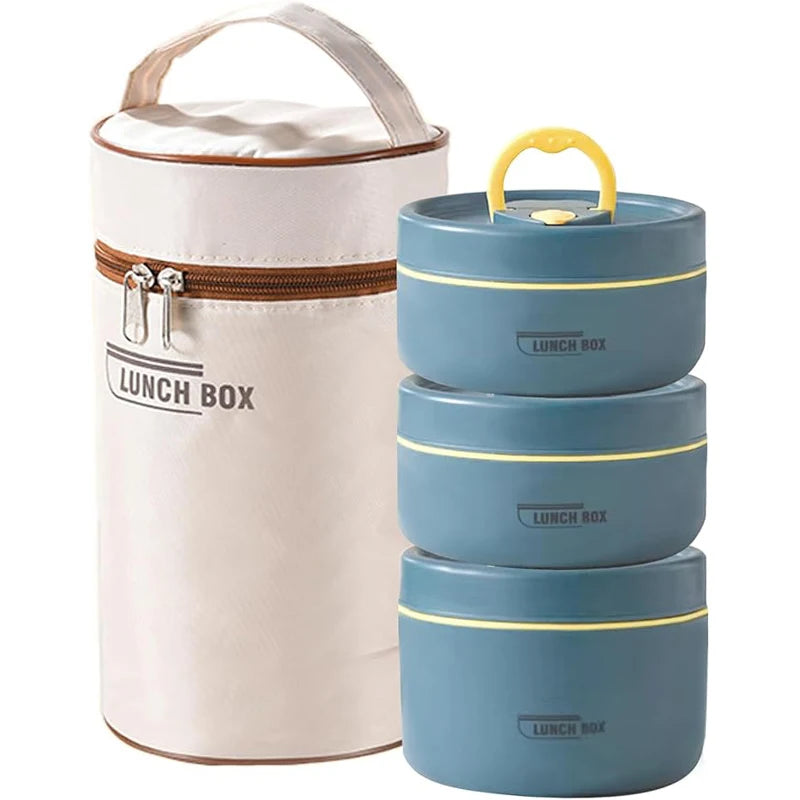 Portable Insulated Food Lunch Container Set