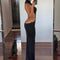 Sexy Backless Black Maxi Dresses For Women