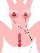 G Spot Vibrator for Women with Nipple Clamps