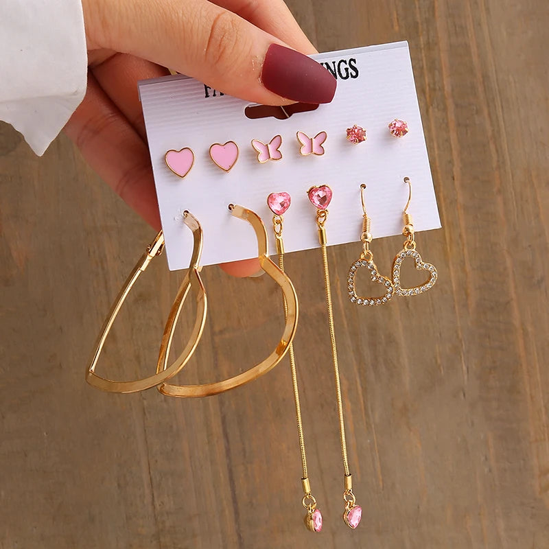 Vintage Geometry Pearl Earrings
