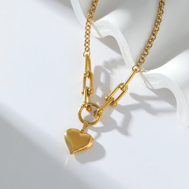 Heart Shape Pendant Necklace For Women
