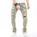 Men Hip Hop Slim Jeans Pants