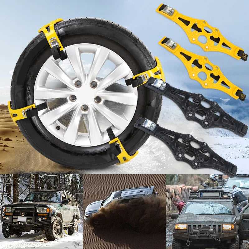 Anti-Skid Wheel Chains Belt Strap