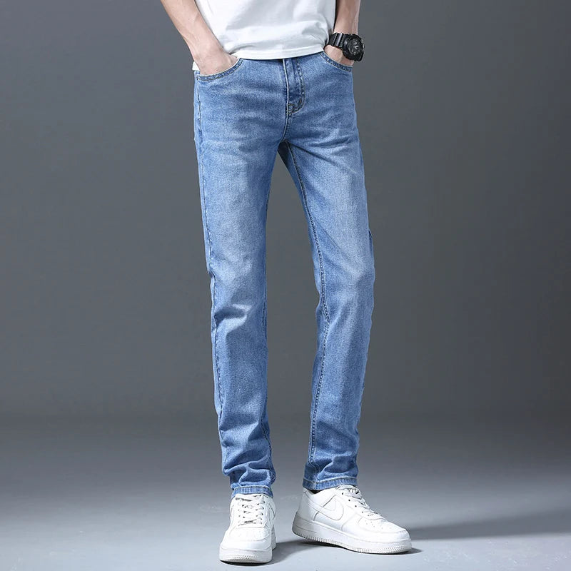 Men Straight Leg Classic Jeans