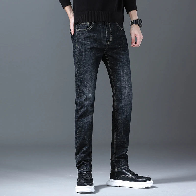 Men Straight Leg Classic Jeans