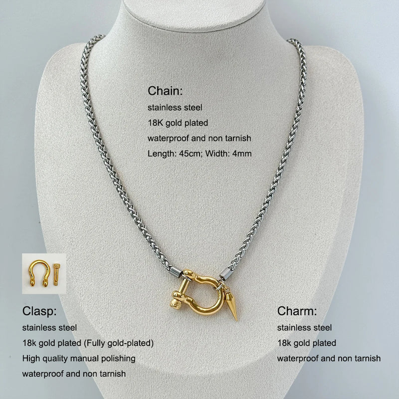 18K Gold Plated Stainless Steel Necklace