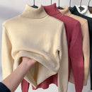 Women Elegant Thicken Velvet Sweater