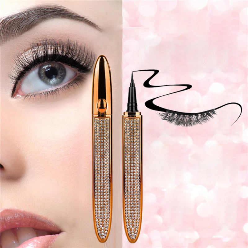 2 In 1 Eyelashes Eyeliner Pencil